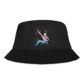 Boulderer Colorsplash Boulder Bouldering - Bucket Hat - black - Front - Lela (165cm)