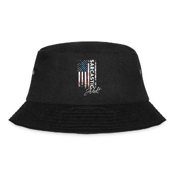 Sarcastic adult - Bucket Hat - black - Front - Lela (165cm)