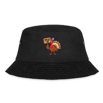 Lustiger Thanksgiving Truthahn - Bucket Hat - Schwarz - Vorne - Lela (165cm)