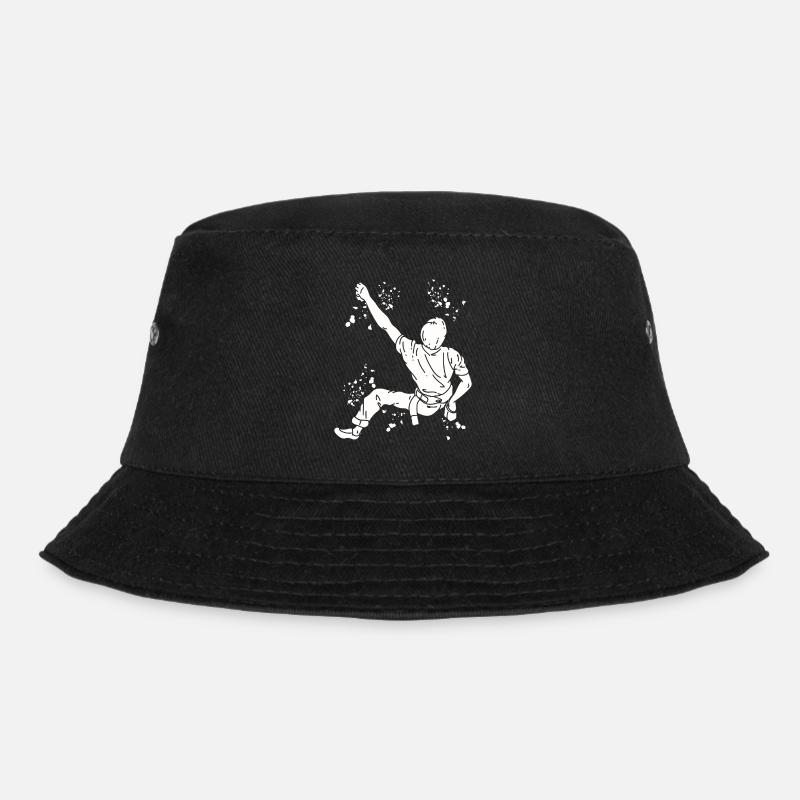 Boulderer Colorsplash Boulder Bouldern - Bucket Hat - Schwarz