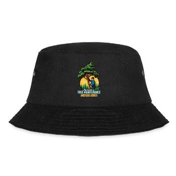 Arborist Skilled In Tree Maintenance Forest Worker - Bucket Hat - black - Front - Lela (165cm)