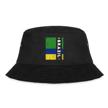 Brasilien Brazil shirt Brasilianer Rio de Janeirao - Bucket Hat - Schwarz - Vorne - Lela (165cm)
