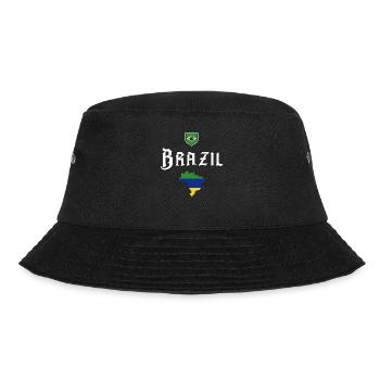 Brasilien Brazil shirt Brasilianer Rio de Janeirao - Bucket Hat - Schwarz - Vorne - Lela (165cm)