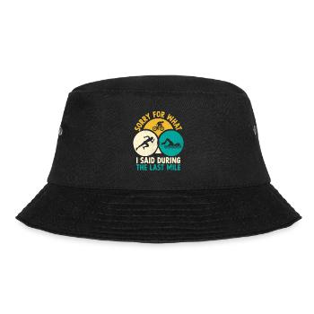 Entschuldigung für das, was ich während des Last-Mile-Triathls gesagt habe - Bucket Hat - Schwarz - Vorne - Lela (165cm)