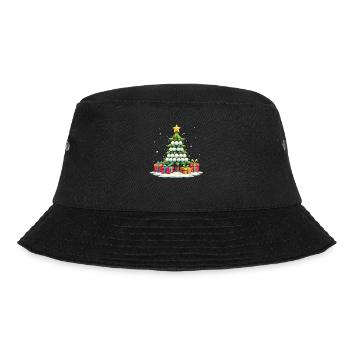Funny Soccer Christmas Tree Team Sports Soccer - Bucket Hat - black - Front - Lela (165cm)