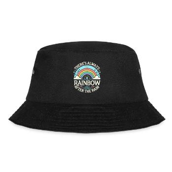 Nach dem Regen gibt es immer einen Regenbogen - Bucket Hat - Schwarz - Vorne - Lela (165cm)