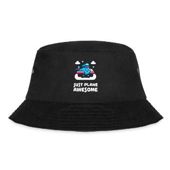 Just Plane Awesome Cute Airplane - Bucket Hat - black - Front - Lela (165cm)
