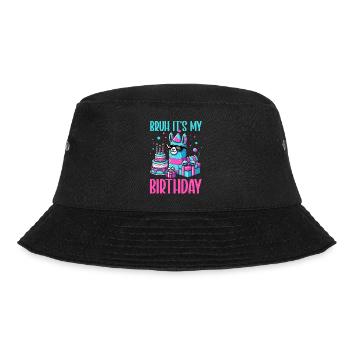 Lama Pinata Süße Alpaka -Tiergeburtstagsfiesta - Bucket Hat - Schwarz - Vorne - Lela (165cm)