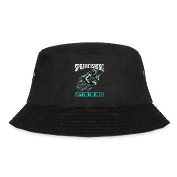 Spearfishing Isn't For The Weak Fishing Enthusiast - Bucket Hat - black - Front - Lela (165cm)