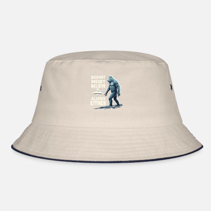 Bigfoot Believer Sasquatch Cryptid Forest Creature Bucket Hat