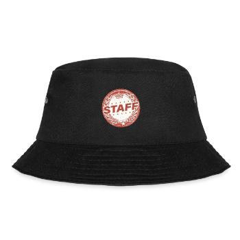 Staff Vintage Circle - Bucket Hat - black - Front - Lela (165cm)