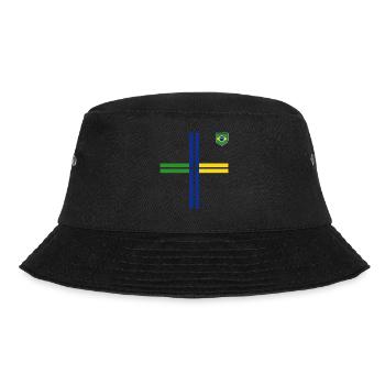 Brasilien Brazil shirt Brasilianer Rio de Janeirao - Bucket Hat - Schwarz - Vorne - Lela (165cm)