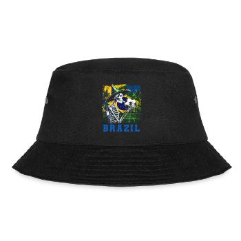 Brasilien Brazil shirt Brasilianer Rio de Janeirao - Bucket Hat - Schwarz - Vorne - Lela (165cm)