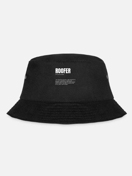 Funny Dictionary Definition Graphic for Roofer - Bucket Hat - Schwarz
