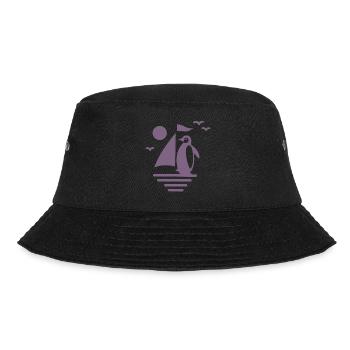 Pingouin Voilier Silhouette Minimaliste - Bob - noir - Devant - Lela (165cm)