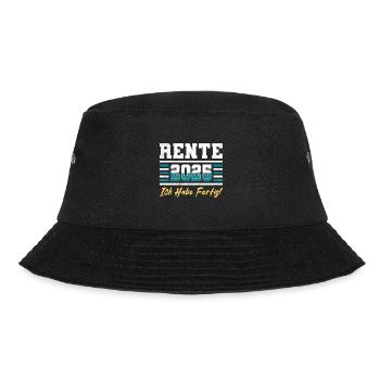 RENTE 2025 ICH HABE FERTIG Lustiges Rentner - Bucket Hat - Schwarz - Vorne - Lela (165cm)