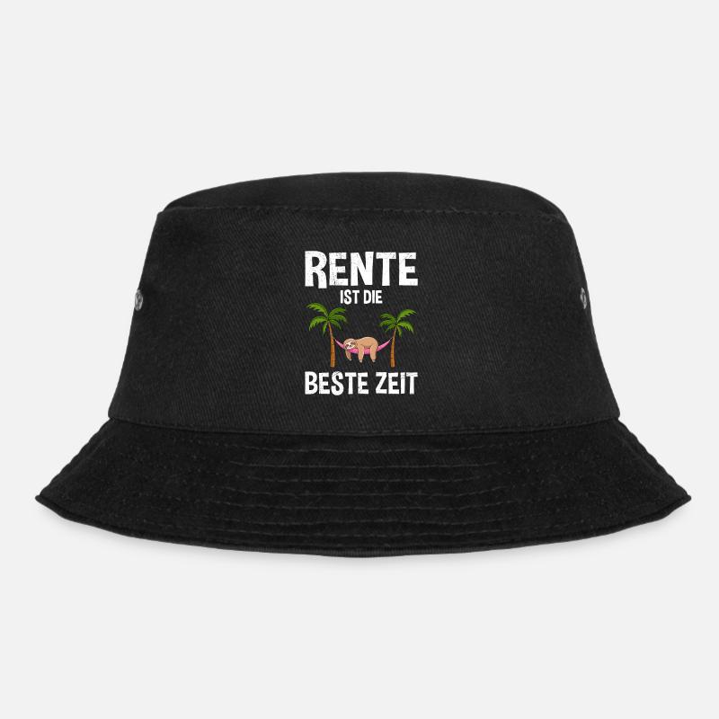 RENTE IST DIE BESTE ZEIT Lustiges Rentner - Bucket Hat - Schwarz