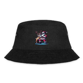 Santa Claus is dancing on xmas Christmas funny - Bucket Hat - Schwarz - Vorne - Lela (165cm)