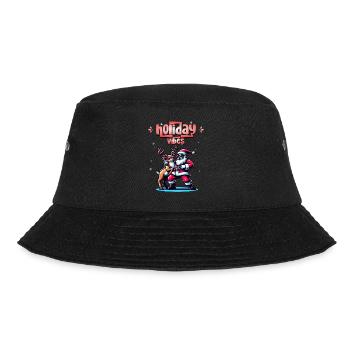 Santa Claus is dancing on xmas Christmas funny - Bucket Hat - Schwarz - Vorne - Lela (165cm)