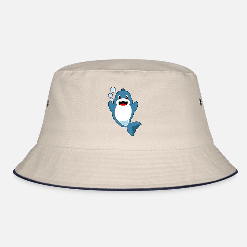 Dolphin Water Bubbles Bucket Hat
