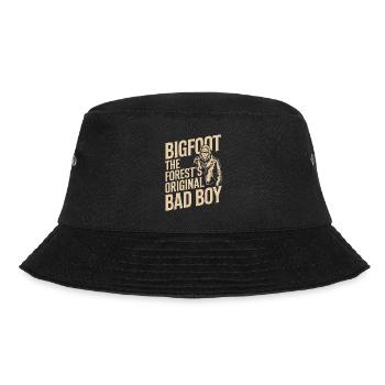 Bigfoot Believer Sasquatch Cryptid Forest Creature - Bucket Hat - black - Front - Lela (165cm)