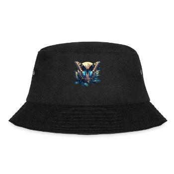 Butterfly Schmetterlinge Schmetterling - Bucket Hat - Schwarz - Vorne - Lela (165cm)