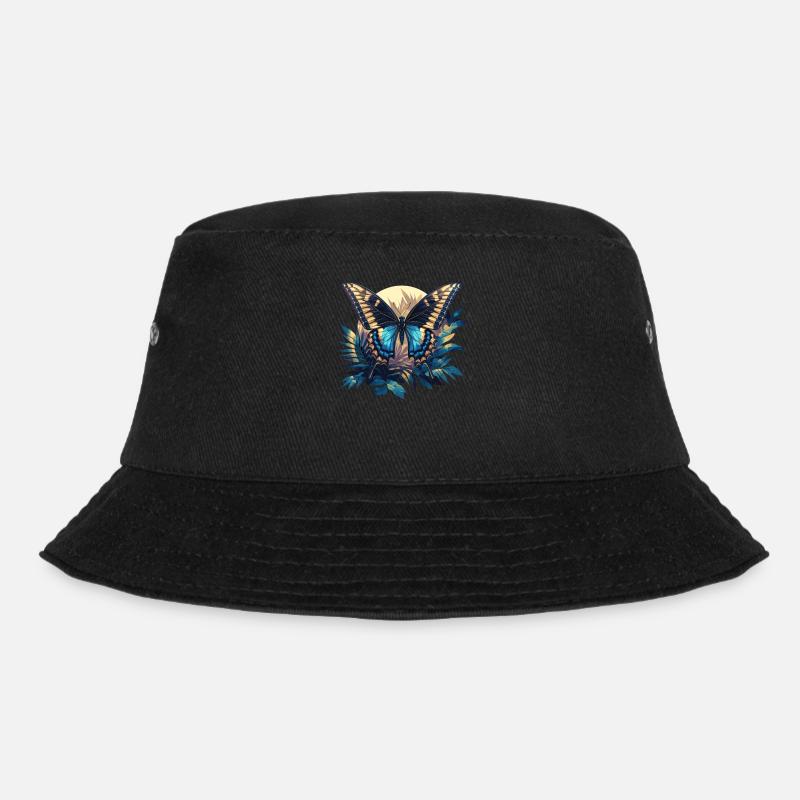 Butterfly Schmetterlinge Schmetterling - Bucket Hat - Schwarz