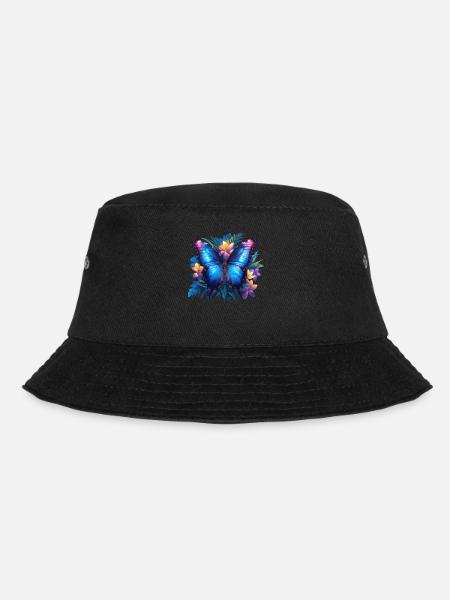 Butterfly Schmetterlinge Schmetterling - Bucket Hat - Schwarz