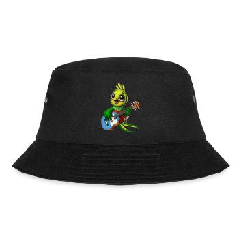 Guatemala-Quetzal-Vogel - Bucket Hat - Schwarz - Vorne - Lela (165cm)