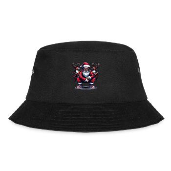 Santa Claus is dancing on xmas Christmas funny - Bucket Hat - Schwarz - Vorne - Lela (165cm)