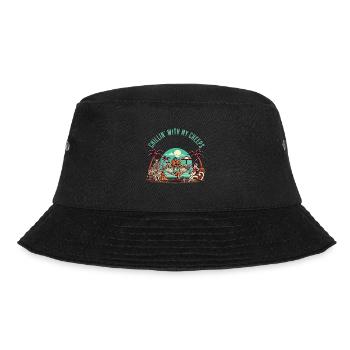 Chillin' Mit Meinen Creeps Kürbis - Bucket Hat - Schwarz - Vorne - Lela (165cm)