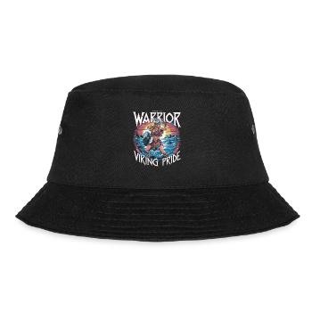 Warrior Spirit and Viking Pride für Wikinger - Bucket Hat - Schwarz - Vorne - Lela (165cm)