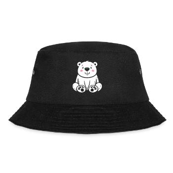 polar bear - Bucket Hat - black - Front - Lela (165cm)