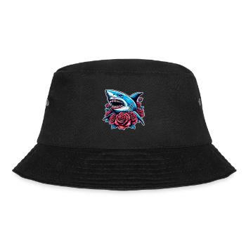 Shark Roses - Bucket Hat - black - Front - Lela (165cm)