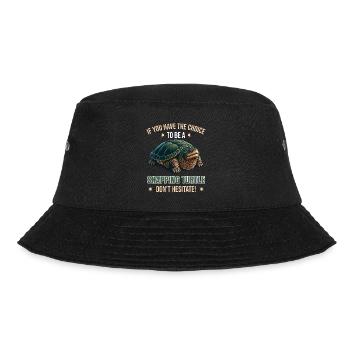 Alligator Snapping Turtle Saying | Funny - Bucket Hat - black - Front - Lela (165cm)