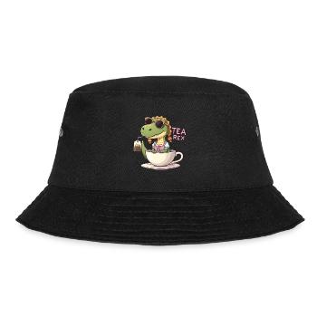 Tea Rex Trachtenshirt Dirndl T-Rex - Bucket Hat - Schwarz - Vorne - Lela (165cm)