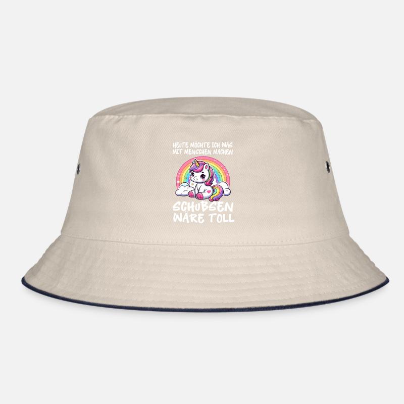 Heute möchte ich was mit Menschen machen Schubsen Bucket Hat
