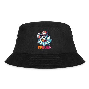 Ghost with Broth Attitude for Cool Ghosts - Bucket Hat - black - Front - Lela (165cm)
