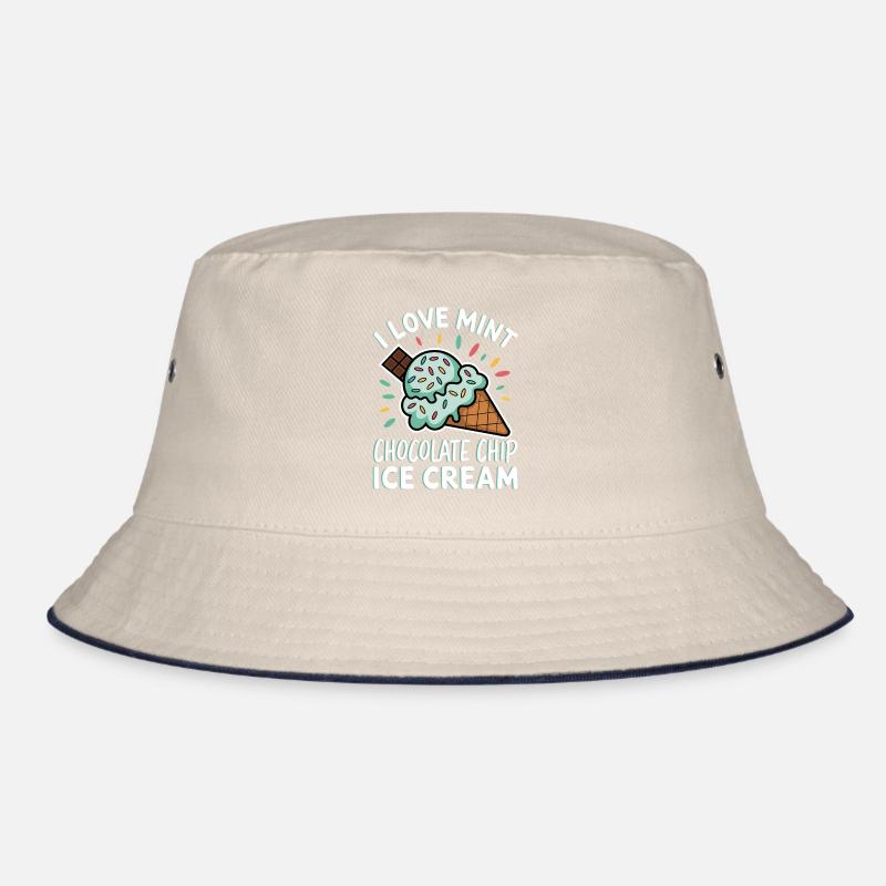 Schoko Minz Eis Spruch Lustiges Minz Eis Geschenk Bucket Hat