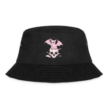 Kawaii Chat Pastel Goth Mignon Effrayant - Bob - noir - Devant - Lela (165cm)