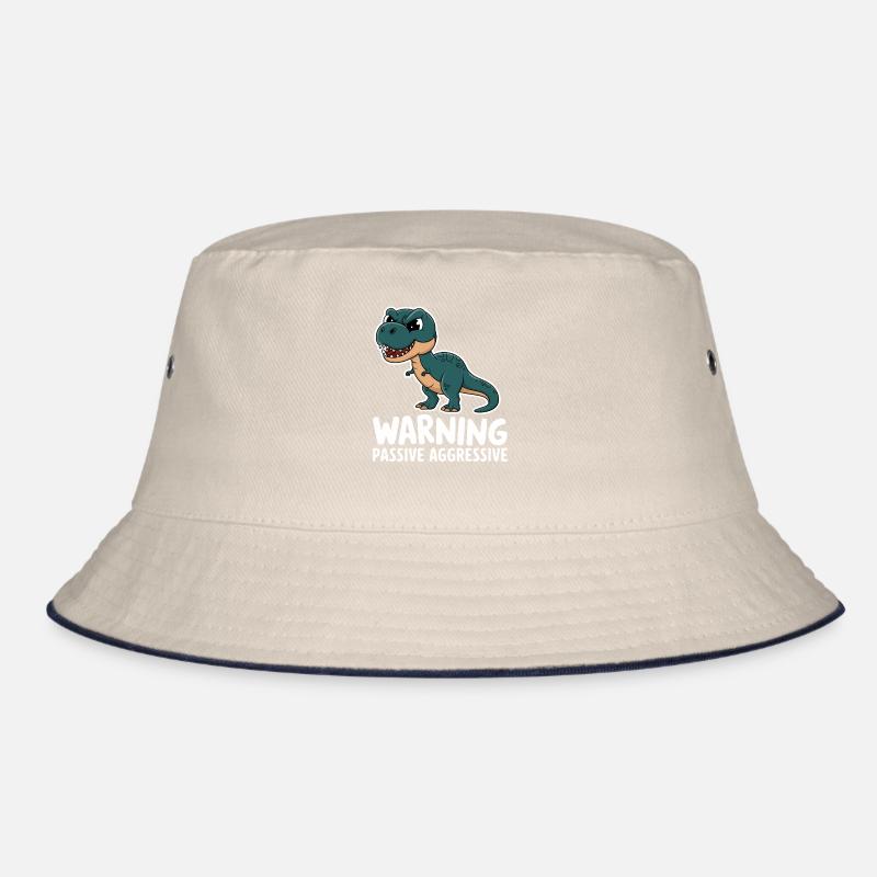 Warnung Passive Aggressive Dino Humor Bucket Hat