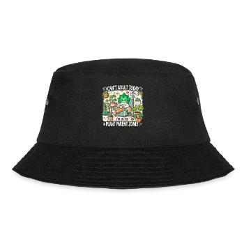 Ich kann heute nicht erwachsen werden, ich bin in - Bucket Hat - Schwarz - Vorne - Lela (165cm)