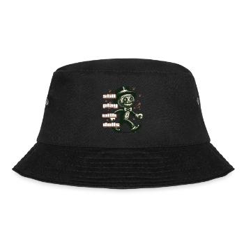 Voodoo Doll Creepy Party Design Still Playing - Bucket Hat - black - Front - Lela (165cm)