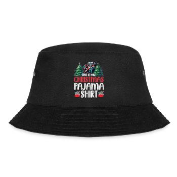 Sleep lazy Santa Claus This is my Christmas pajama - Bucket Hat - Schwarz - Vorne - Lela (165cm)