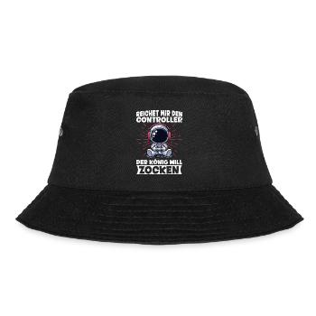 Hands me the controller the king wants to gamble - Bucket Hat - black - Front - Lela (165cm)