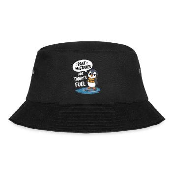 Vergangene Fehler Sind Der Treibstoff Von Heute - Bucket Hat - Schwarz - Vorne - Lela (165cm)
