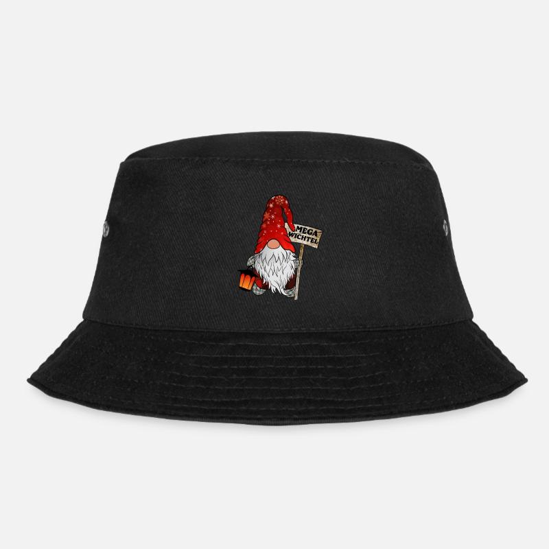 Mega Wichtel – Der ultimative Weihnachtsgnom - Bucket Hat - Schwarz