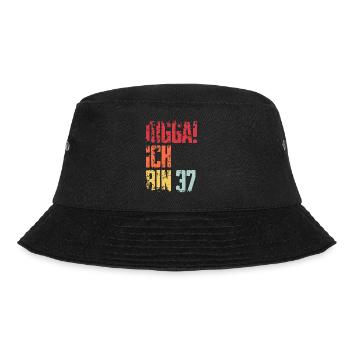 37. Geburtstag 37 Jahre Geschenk Spruch - Bucket Hat - Schwarz - Vorne - Lela (165cm)