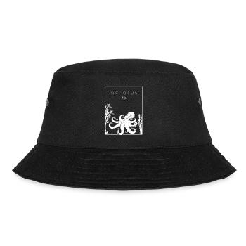 Octopus Chinese Hanzi Cephalopoda Octopodes - Bucket Hat - black - Front - Lela (165cm)