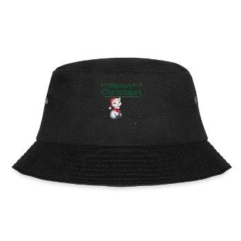 Santa Kitty Christmas - Purrfect Cat Lover Xmas - Bucket Hat - black - Front - Lela (165cm)